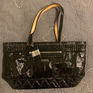 Coach patent leather tote